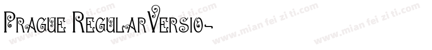 Prague RegularVersio字体转换